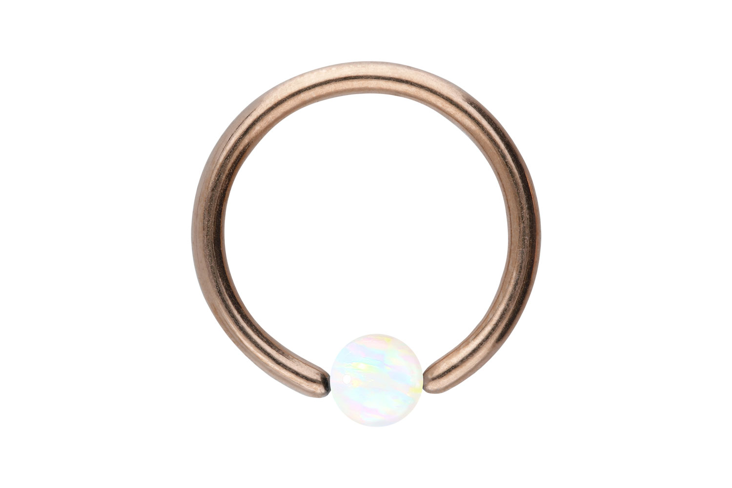 Chirurgenstahl Klemmkugelring Piercing SYNTHETISCHER OPAL